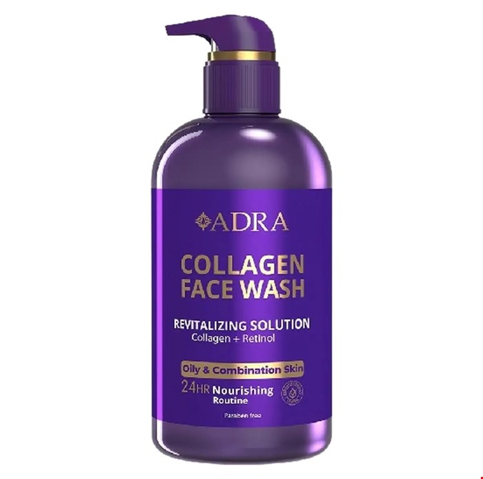 ژل شستشوی صورت آدرا ADRA مدل کلاژن  COLLAGEN حجم 500 میل